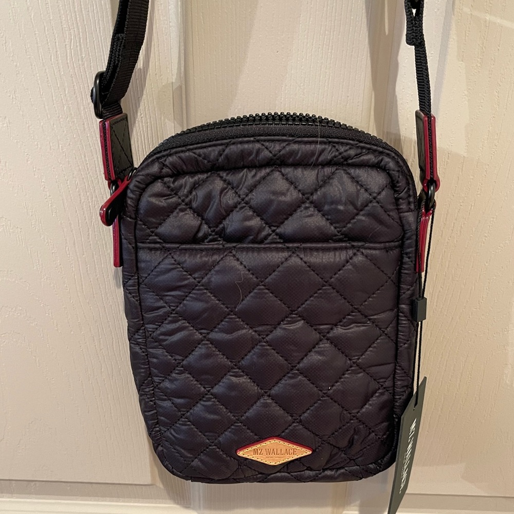 MZ Wallace quilted nylon Crossbody bag.